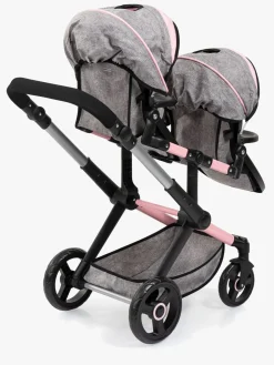 Bayer Design Xeo Twin Tvillingedukkevogn, Grå