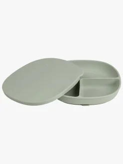 b.box Tallerken med Låg Silikone, Sage