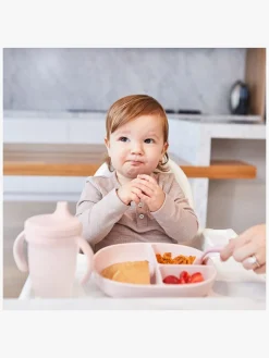 b.box Tallerken med Låg Silikone, Blush