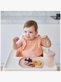 b.box Tallerken med Låg Silikone, Blush