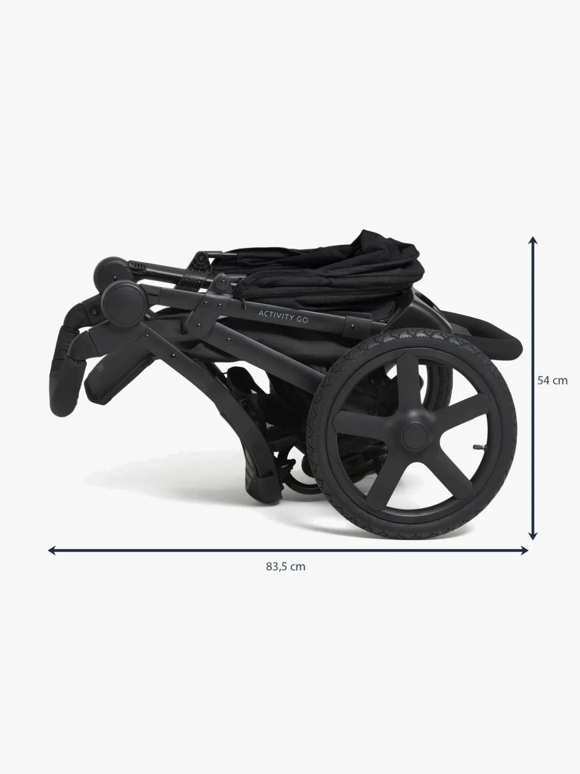 Beemoo Activity Go Aktivitetsklapvogn, Black