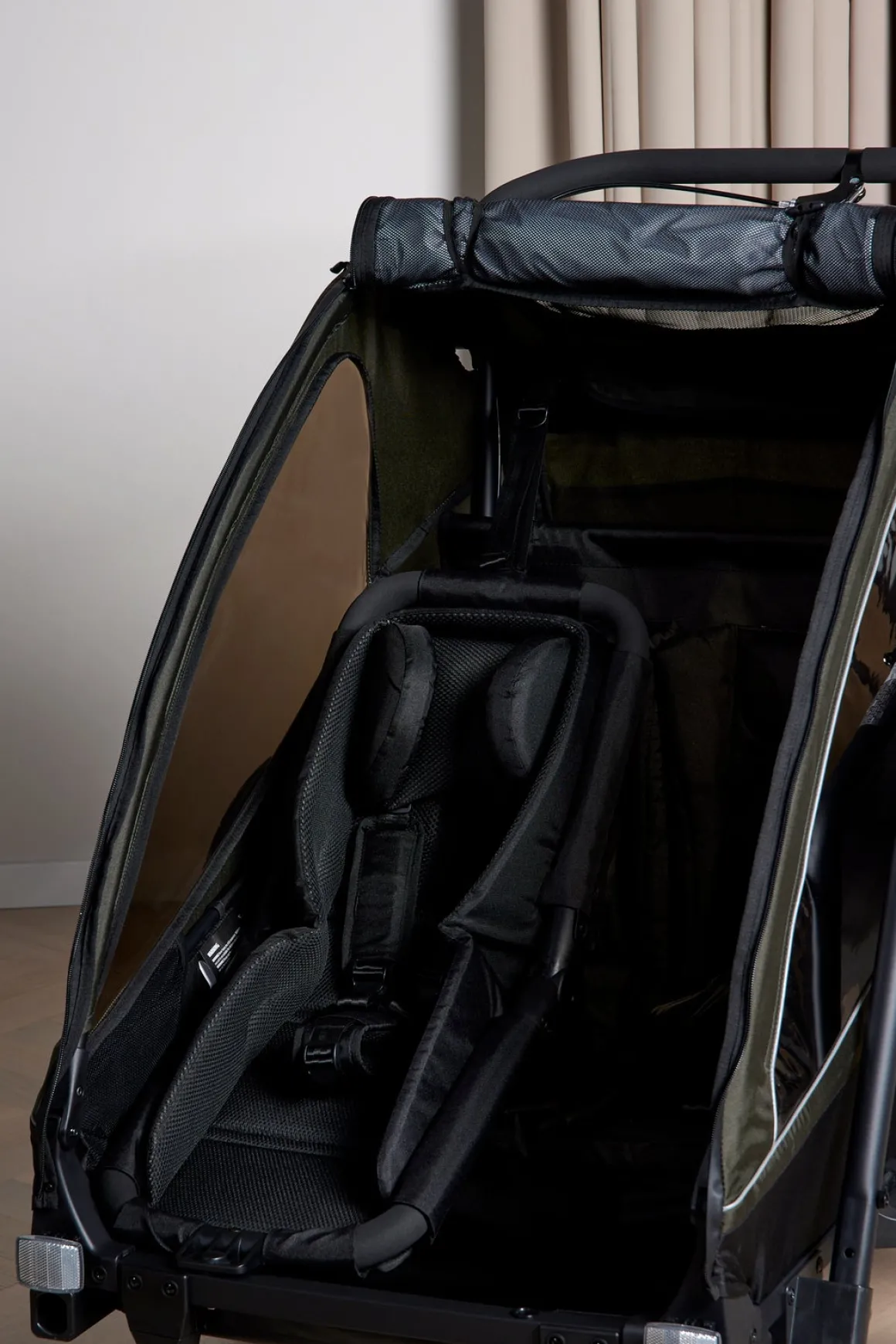 Beemoo Activity Sport Cykelanhænger inkl. Newborn Set, Løbesæt & Regnslag, Green