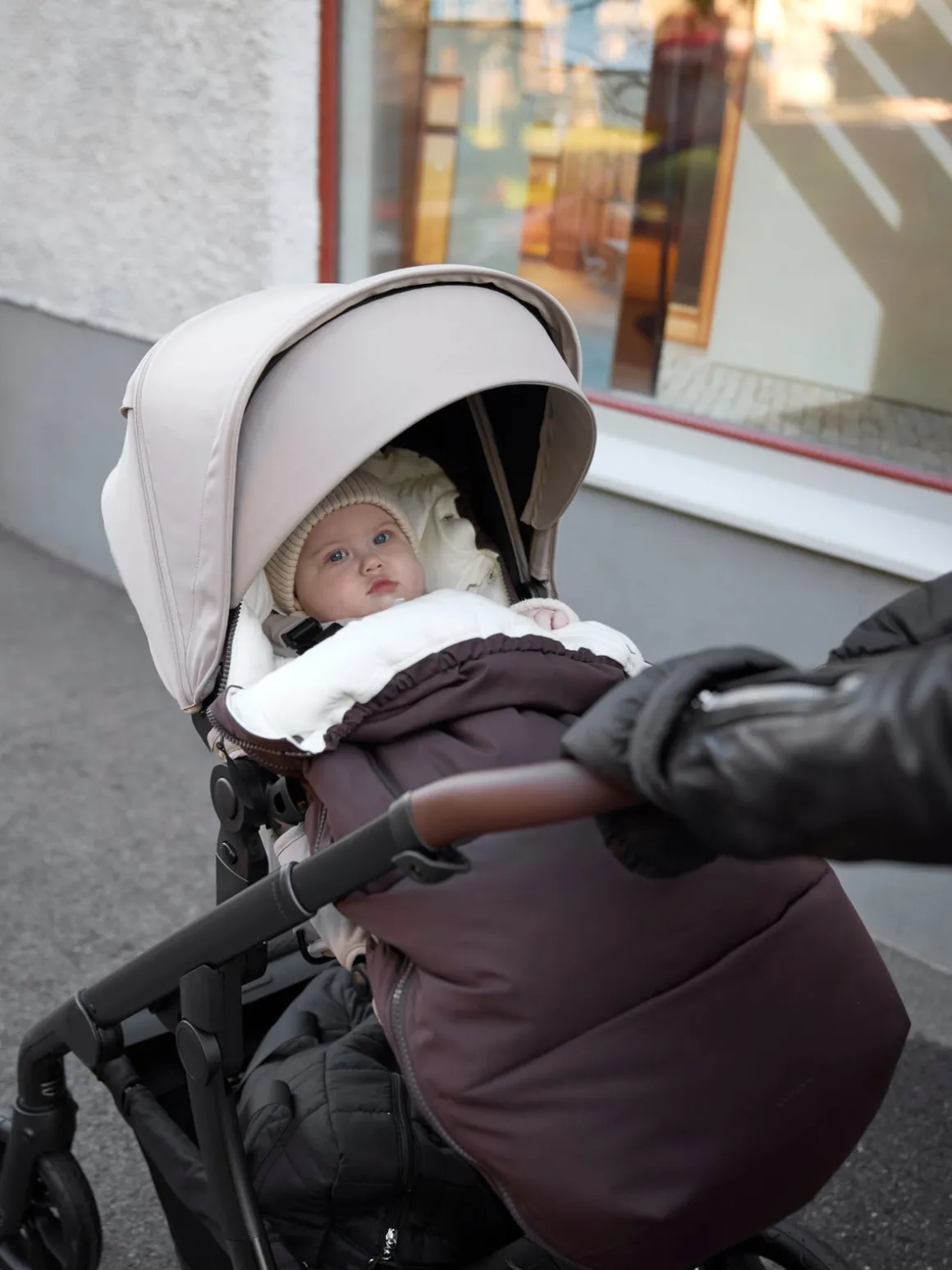 Beemoo Brisk Vinterkørepose, Dark Brown/Swallow