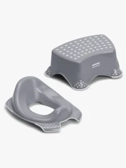 Beemoo CARE Anti-Slip Toiletsæde & Skammel, Grå