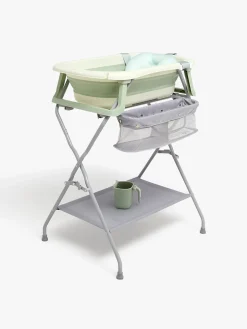 Beemoo CARE Assist Badekar inkl. Badestøtte Stativ & Skyllekande, Soft Green