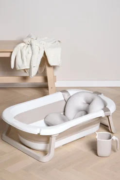 Beemoo CARE Assist Badekar inkl. Badestøtte & Skyllekande, Beige