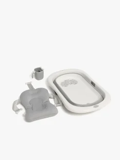 Beemoo CARE Assist Badekar inkl. Badestøtte & Skyllekande, White/Grey