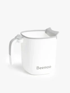 Beemoo CARE Assist Badekar Inkl. Badestøtte, Badestativ & Skyllekande, White/Grey
