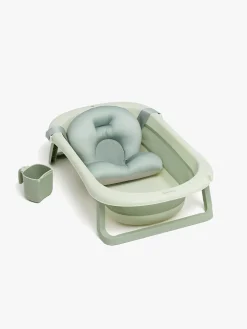 Beemoo CARE Assist Badekar inkl. Badestøtte & Skyllekande, Soft Green