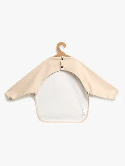Beemoo CARE Bib  Langærmet Hagesmæk, Beige