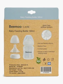 Beemoo CARE Modermælksflaske 180 Ml 2-pak inkl. Sut