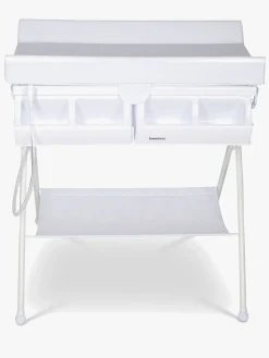 Beemoo CARE Sammenfoldeligt Puslebord m. Badekar, Hvid