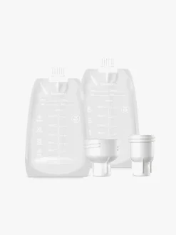 Beemoo CARE Single Elektrisk Brystpumpe inkl. Modermælksposer & Modermælksflaske 180 ml 2-pak