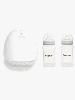 Beemoo CARE Wearable Elektrisk Brystpumpe Single inkl. Modermælksflaske 240 ml 2-pak
