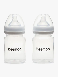 Beemoo CARE Wearable Elektrisk Brystpumpe Single inkl. Modermælksposer & Modermælksflaske 180 ml 2-pak