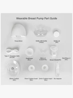 Beemoo CARE Wearable Elektrisk Brystpumpe Single