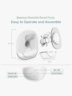 Beemoo CARE Wearable Elektrisk Brystpumpe Single