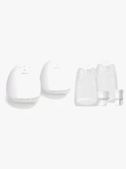 Beemoo CARE Wearable Elektrisk Brystpumpe Dobbelt inkl. Modermælksposer 180 ml 30-pak