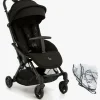 Beemoo Easy Fly Lux 4 Klapvogn inkl Regnslag, Jet Black