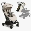 Beemoo Easy Fly Lux 4 Klapvogn inkl. Breezy Kaleche, Sand Beige/Off-White