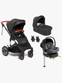 Beemoo Maxi 4 Duovogn inkl. Route i-Size Autostol Baby & ISOFIX Base, Black/Mineral Gray