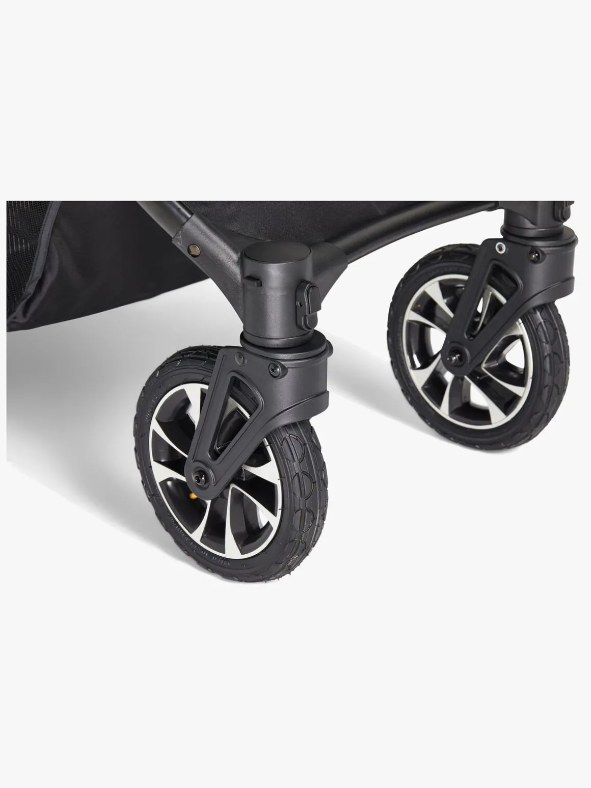 Beemoo Maxi 4 Twin Søskendevogn inkl. Søskendeklapvognsdel, Black/Black