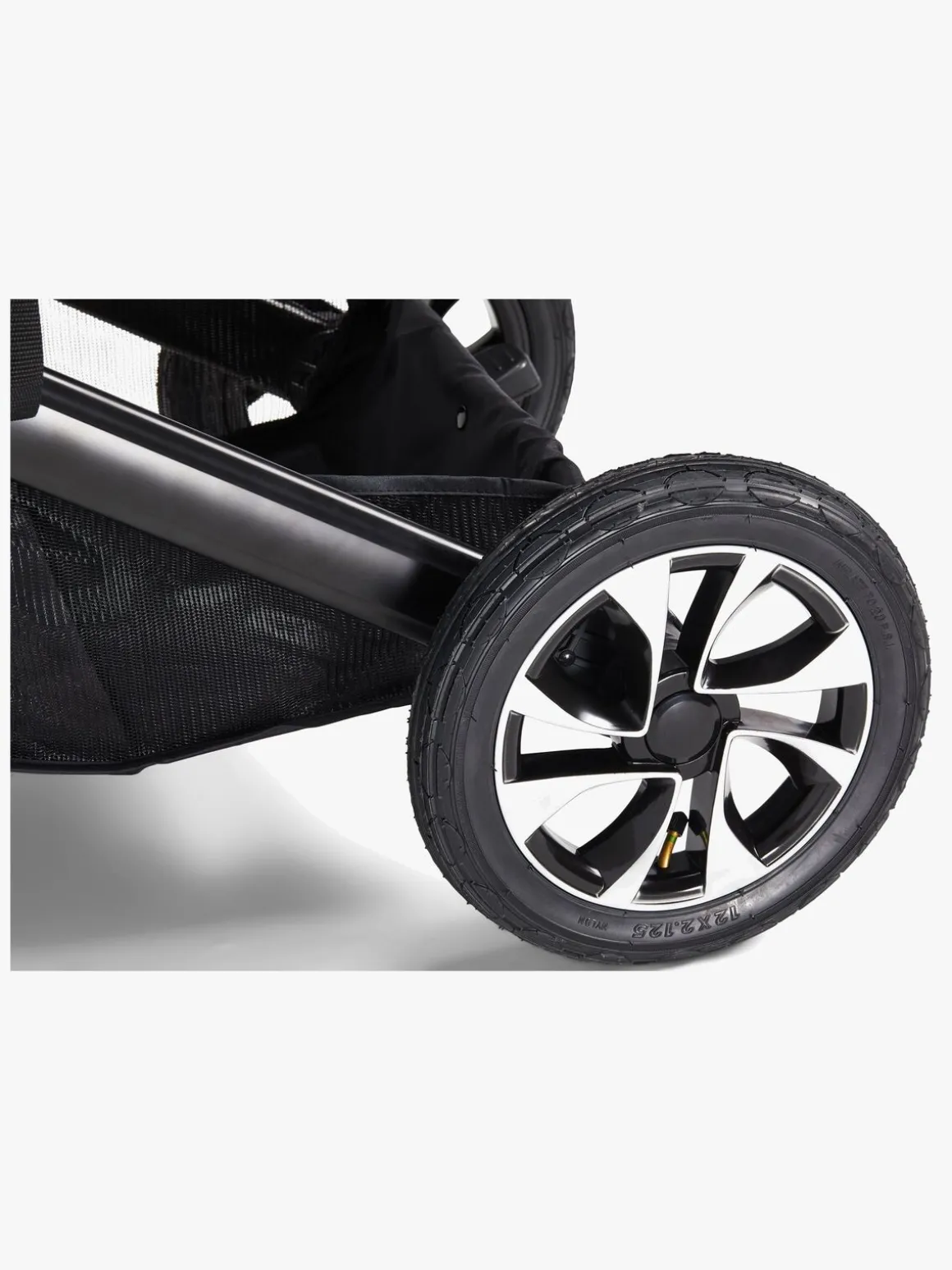 Beemoo Maxi 4 Twin Søskendevogn inkl. Søskendeklapvognsdel, Black/Black