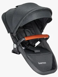 Beemoo Maxi 4 Twin Søskendevogn inkl.  Ekstra Søskendesæde & Maxi-Cosi CabrioFix i-Size Autostol Baby & Base, Black