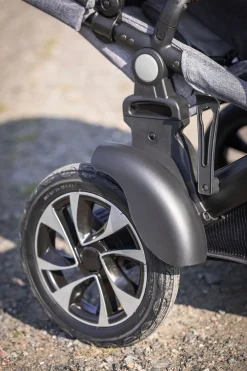 Beemoo Maxi 4 Twin Søskendevogn, Grey Melange/Black