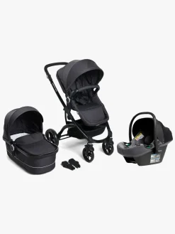 Beemoo Move Duo Kombivogn inkl. Route i-Size Autostol Baby, Asphalt/Mineral Grey
