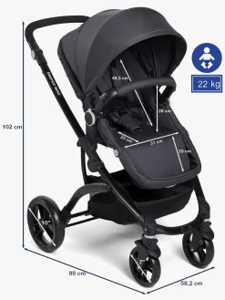 Beemoo Move Duo Kombivogn, Black