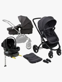 Beemoo Move 2-in-1 Kombivogn inkl. Route i-Size Autostol Baby & ISOFIX Base, Asphalt/Black Stone