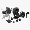 Beemoo Move 2-in-1 Kombivogn inkl. Cybex Aton B2 i-Size Autostol Baby & Base, Asphalt/Volcano Black