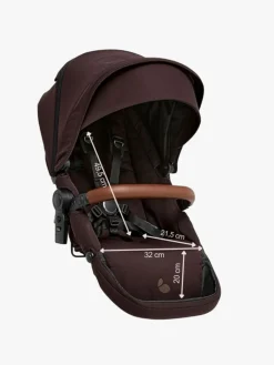 Beemoo Pro Max/Pro Multi 2 Søskendesæde, Espresso Brown