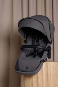 Beemoo Pro Max Søskendevogn inkl. Liggedele, Mocha Grey