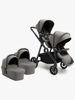 Beemoo Pro Multi 2 Tvillingevogn, Mocha Grey