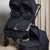 Beemoo Pro Twin 2 Søskendevogn inkl. Liggedel, Coffee Black