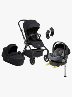 Beemoo Pro Twist Duovogn inkl. Beemoo Route Autostol Baby & Base, Coffee Black/Mineral Grey