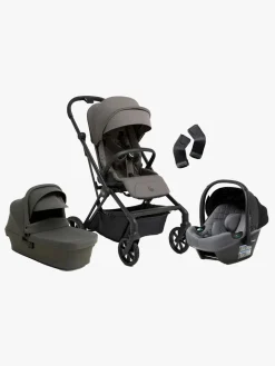 Beemoo Pro Twist Duovogn inkl. Beemoo Route Autostol Baby, Mocha Grey/Mineral Grey