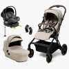 Beemoo Pro Twist Duovogn Inkl. Beemoo Route Autostol Baby & Base, Latte Beige/Mineral Grey