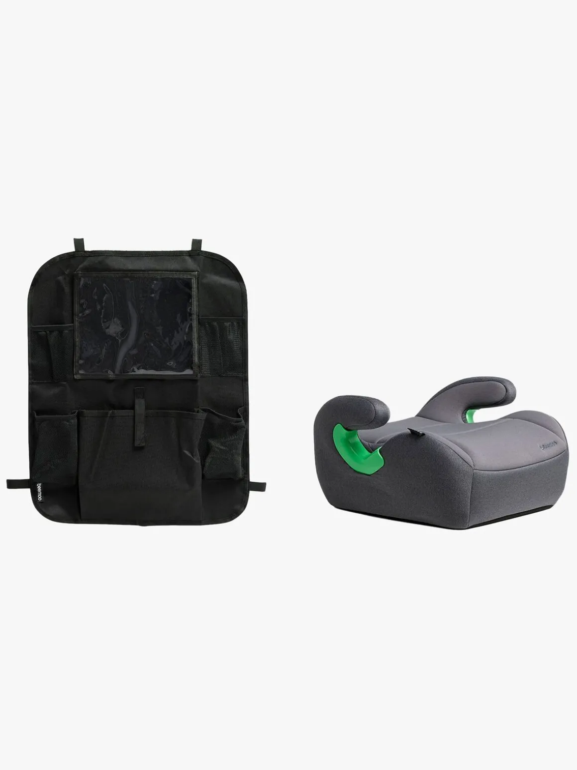 Beemoo Raise 2 i-Size Selepude inkl. Beemoo Smart Organizer, Mineral Grey