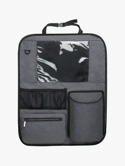 Beemoo Raise 2 i-Size Selepude ISOFIX inkl. Beemoo Deluxe Sædebeskytter med Opbevaring, Black Stone