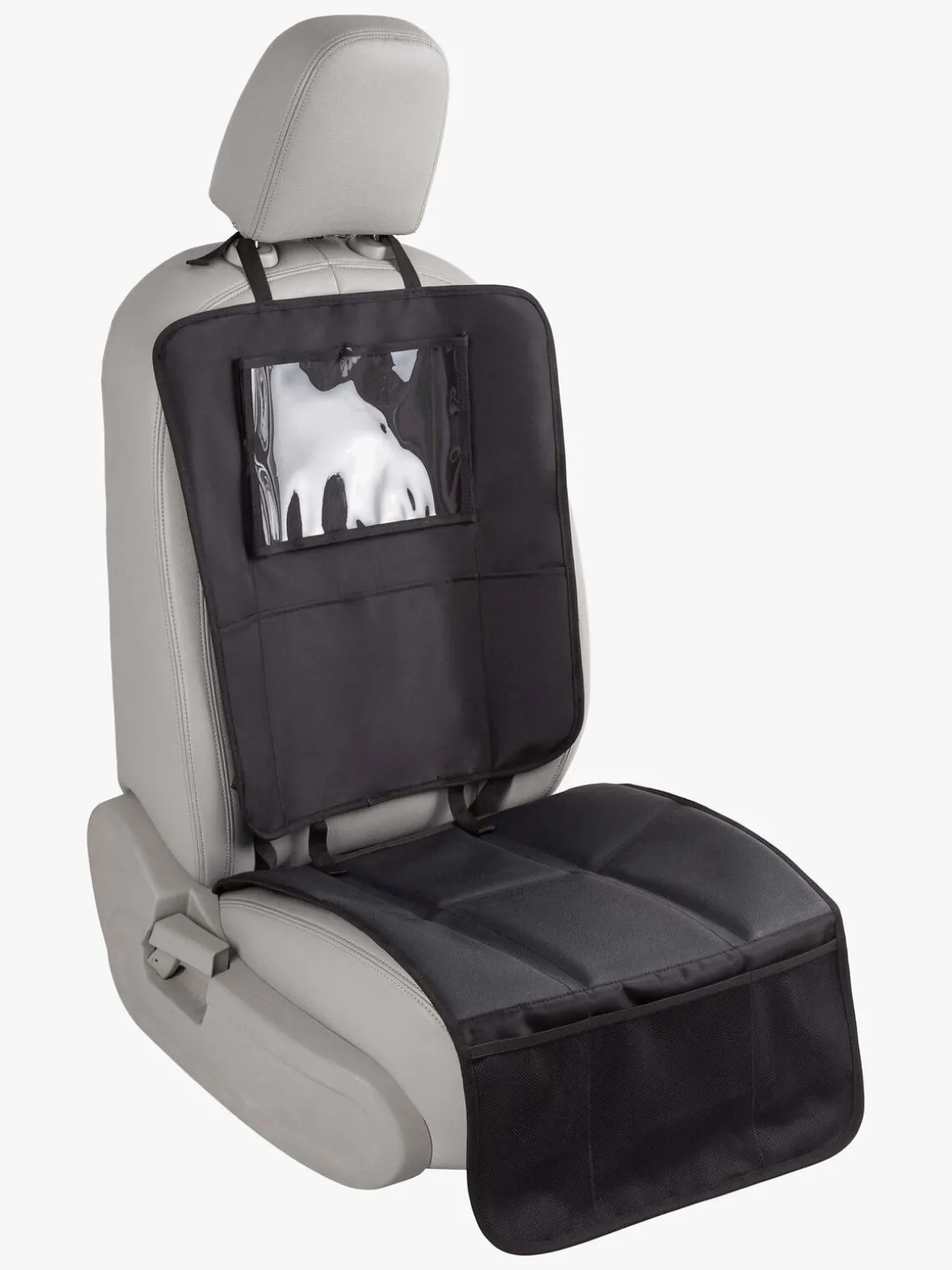 Beemoo Raise 2 i-Size Selepude ISOFIX inkl. Beemoo 3-i-1 Sædebeskytter, Mineral Grey/Black