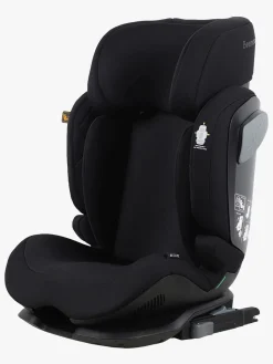 Beemoo Recline i-Size Autostol inkl. Deluxe Sædebeskytter, Black Stone