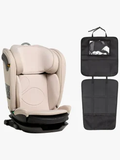 Beemoo Reform ISOFIX Autostol inkl. Beemoo 3-i-1 Sædebeskytter, Oat/Black