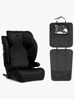 Beemoo Ride i-Size Autostol ISOFIX inkl. Beemoo 3-i-1 Sædebeskytter, Black Stone/Black