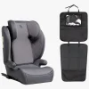 Beemoo Ride i-Size Autostol ISOFIX inkl. 3-i-1 Sædebeskytter, Mineral Grey/Black