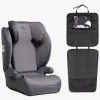 Beemoo Ride i-Size Autostol inkl. Beemoo 3-i-1 Sædebeskytter, Mineral Grey/Black