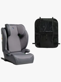 Beemoo Ride i-Size Autostol ISOFIX inkl. Beemoo Smart Organizer, Mineral Grey