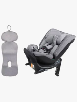 Beemoo Rotate i-Size Vendbar Autostol inkl. Ventilerende Hynde, Mineral Grey/Grey
